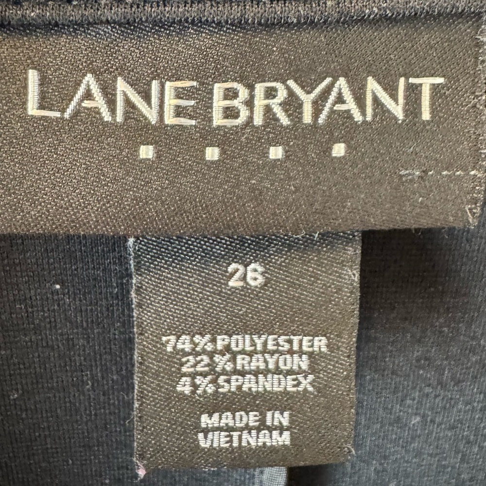 Lane Bryant Ponte Black stretch blazer with buttons. Plus size Women's 26 - Picture 3 of 5